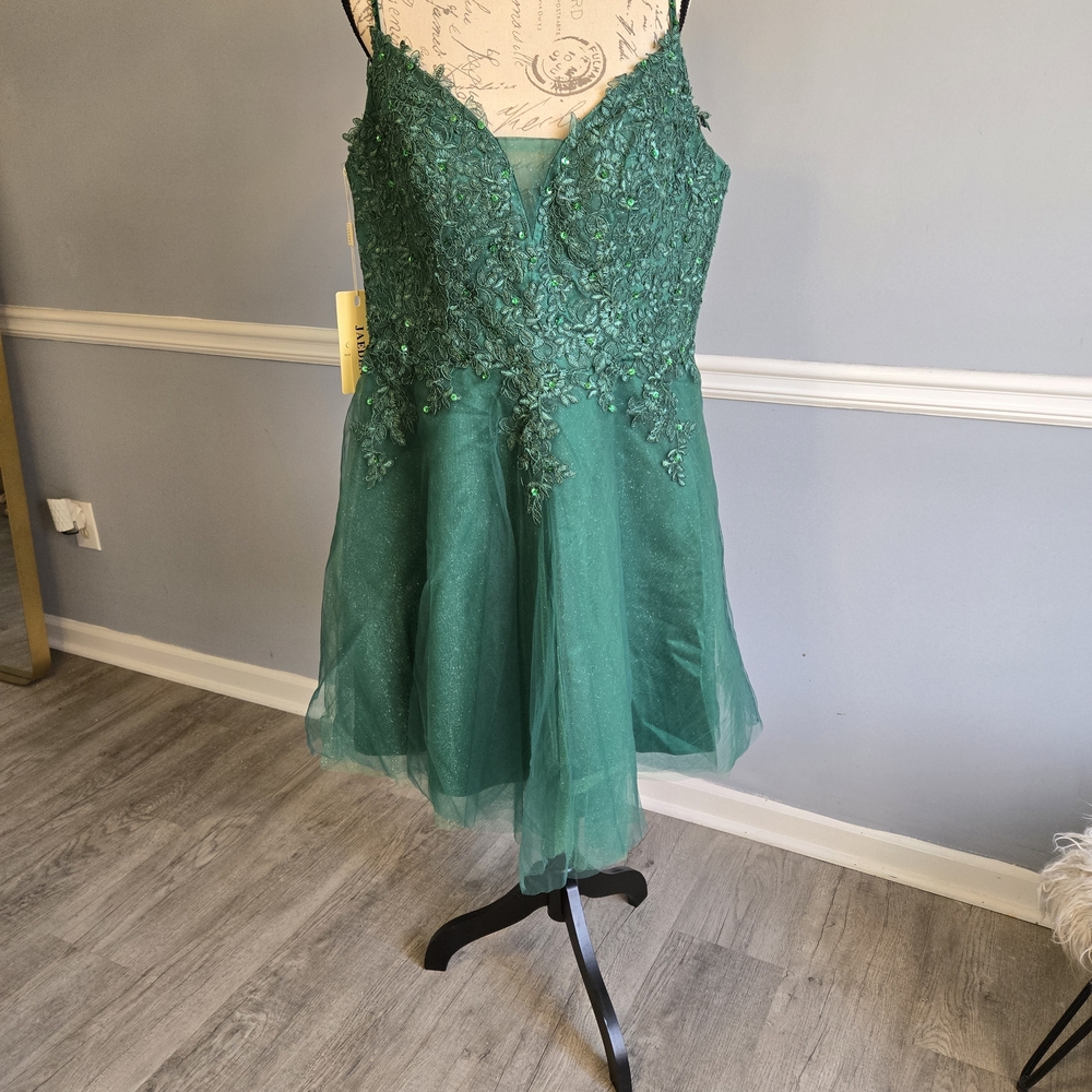 Elegant Green Lace Dress